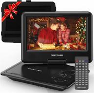 📀 dbpower 11.5" portable dvd player with 5-hour battery, 9" swivel screen, cd/dvd/sd/usb support, remote control - black logo
