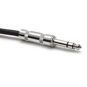 img 1 attached to 🔌 6 Pack of Black 10-Foot Seismic Audio SATRX-10 Patch Cables with 1/4" TRS to 1/4" TRS Connectors