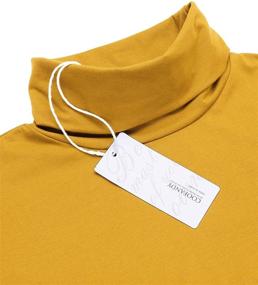 img 1 attached to COOFANDY Casual Turtleneck Lightweight Pullovers Men's Clothing and Shirts