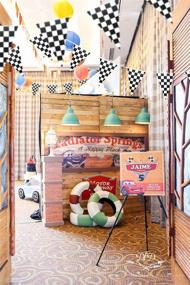 img 1 attached to 🏁 Piokio 100ft Checkered Flag Banner: Ideal Racing Birthday Decorations & Nascar Party Supplies