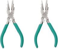 🔧 mandala crafts 6 in 1 bail making pliers: perfect for jewelry making loops, jump rings, and wire looping - includes 2 pairs of wire forming pliers logo