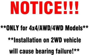 img 3 attached to 🚗 Сборка переднего колесного подшипника втулки для Chevy Avalanche Express 1500 Tahoe Silverado 1500, GMC Yukon Sierra Savana 1500, Cadillac Escalade (EXT), 6-дюймовая W/ABS (только с подключением заднего привода)