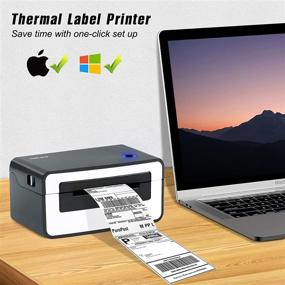 img 2 attached to 🏷️ Commercial Thermal Label Printer with 4x6 100 Pcs Labels – Support for Amazon, Ebay, Etsy, Shopify, FedEx, and Multiple Systems