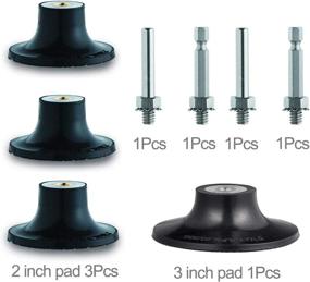 img 2 attached to 🔧 Tshya Quick Change Disc Pad Holder, 4 Pack Roll Lock Disc Holder: Die Grinder Accessories with 1/4" Shanks