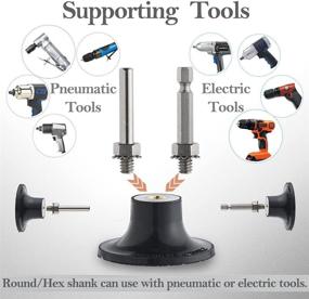 img 3 attached to 🔧 Tshya Quick Change Disc Pad Holder, 4 Pack Roll Lock Disc Holder: Die Grinder Accessories with 1/4" Shanks