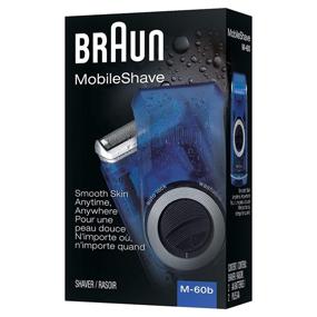 img 1 attached to 🪒 Braun M60b Mobile Electric Foil Shaver: A Convenient Washable Razor for Men