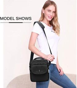 img 3 attached to Nylon Crossbody Bag for Women: JOSEKO Mini Travel Messenger Organizer Purse - Lightweight and Durable Pocket Bag