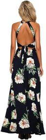 img 1 attached to ZESICA Womens Halter Floral Backless Women's Clothing and Dresses