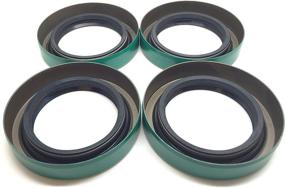 img 1 attached to 🔧 WPS (Pack of 4) (TM) 10-19 171255TB Trailer Hub Wheel Grease Seal 1.719'' X 2.565'' for 3500# E-Z Lube Axles