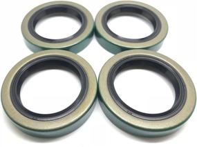 img 2 attached to 🔧 WPS (Pack of 4) (TM) 10-19 171255TB Trailer Hub Wheel Grease Seal 1.719'' X 2.565'' for 3500# E-Z Lube Axles