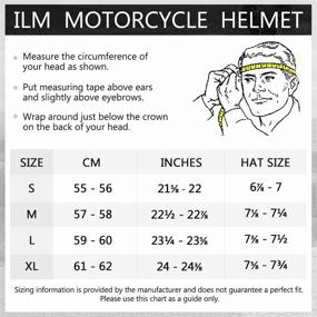 img 3 attached to 👨 ILM Full Face Helmet with Pinlock Insert, Anti-Fog Dual Visor for Motorcycle Snowmobile Motocross ATV Casco - Men Women DOT Certified