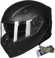👨 ilm full face helmet with pinlock insert, anti-fog dual visor for motorcycle snowmobile motocross atv casco - men women dot certified logo