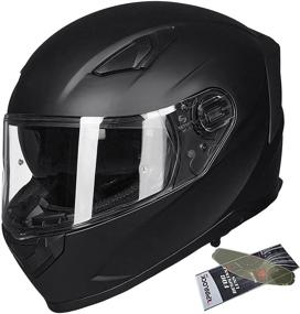 img 4 attached to 👨 ILM Full Face Helmet with Pinlock Insert, Anti-Fog Dual Visor for Motorcycle Snowmobile Motocross ATV Casco - Men Women DOT Certified