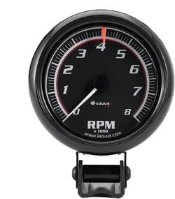 img 2 attached to 🔘 Equus 6086 2.5-inch Mini Tachometer, Black