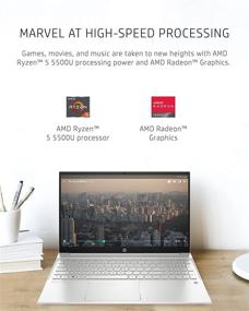 img 3 attached to HP Pavilion 15 Laptop 2021 - Ryzen 5 5500U, 8GB RAM, 512GB SSD, 15.6" HD Touchscreen, Windows 10 - Business, Study, Entertainment