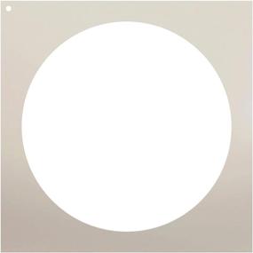 img 1 attached to 🎨 High-Quality 7" Circle Stencil by StudioR12 - Reusable Mylar Template for Painting, Chalk, Mixed Media - Ideal for Wall Art & DIY Home Decor - STCL965 Select Size (8" x 8")