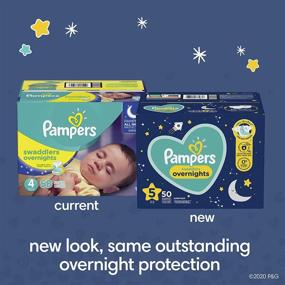 img 2 attached to 🌙 Pampers Swaddlers Overnights Diapers Size 4 - 58 Count Super Pack