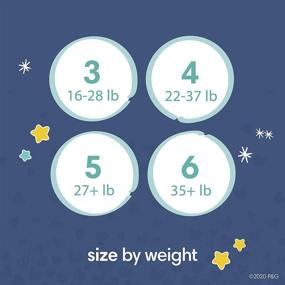img 3 attached to 🌙 Pampers Swaddlers Overnights Diapers Size 4 - 58 Count Super Pack