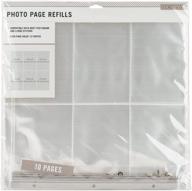 📷 k&amp;company photo page refills 12x12 - pack of 10 with (6) 4x6 pockets logo