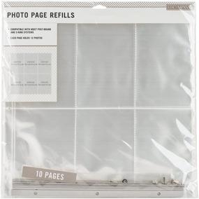 img 2 attached to 📷 K&amp;Company Photo Page Refills 12x12 - Pack of 10 with (6) 4x6 Pockets