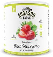 🍓 top-rated augason farms freeze dried sliced strawberries - 6.4 oz логотип