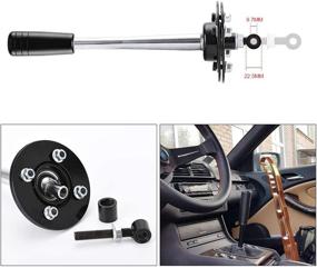 img 1 attached to Регулируемый короткий рычаг переключения передач для BMW E30 E36 E46 E34 E39 E6x Z3 - PQY Drift Tuning, совместим с коробками передач Getrag или ZF Racing & Daily Gearbox, ручка 178 мм, черный