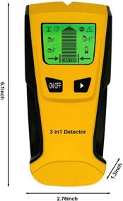 img 1 attached to LCD Display Stud Finder Sensor with Sound Warning, Automatic Correction, AC Warning Function - Smart Stud Sensor for Detection of Wood, Live AC Wire, and Metal Studs