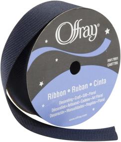 img 3 attached to Offray 110276 Grosgrain Ribbon Navy