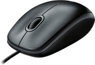 🖱️ logitech b100 corded mouse – high-performance wired usb mouse for computers and laptops, ambidextrous design, black logo
