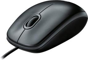 img 4 attached to 🖱️ Logitech B100 Corded Mouse – High-Performance Wired USB Mouse for Computers and Laptops, Ambidextrous Design, Black