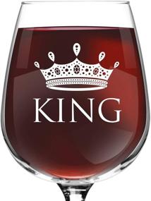 img 3 attached to ❤️ King and Queen Wine Glass Gift Set: Perfect His and Hers Drinkware for Couples, Celebrating Love and Togetherness!