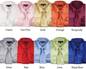 img 1 attached to 👔 SG08 Gold 16 16 2 34 35 Men's Shirts - Milano Moda Classic Clothing