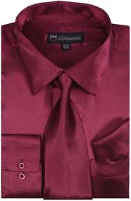 img 2 attached to 👔 SG08 Gold 16 16 2 34 35 Men's Shirts - Milano Moda Classic Clothing