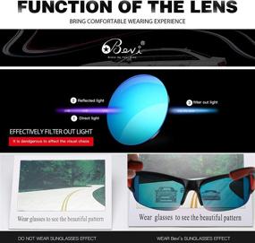 img 2 attached to Bevi Polarized UV400 Mirror Sports Sunglasses: Ideal for Women & Men's Outdoor Exercise