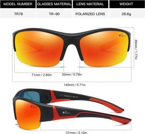 img 3 attached to Bevi Polarized UV400 Mirror Sports Sunglasses: Ideal for Women & Men's Outdoor Exercise