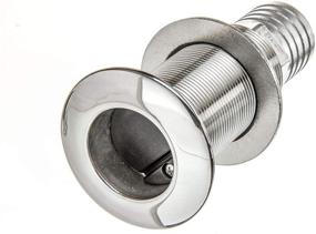img 2 attached to 🚤 Attwood 66553-3 Boat Self-Bailing Cockpit Barbed Stainless Steel 1 ½-Inch Scupper Valve: Enhance Your Boat's Drainage with Premium Quality