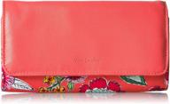 secure your essentials with vera bradley women's protection signature cotton rfid audrey wallet logo