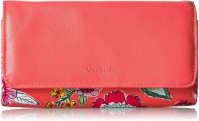 img 4 attached to Обезопасьте свои необходимости с кошельком Vera Bradley Women's Protection Signature Cotton RFID Audrey.