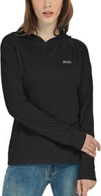 img 3 attached to 👚 UPF 50+ Sun Protection Hoodie SPF Shirt for Women | Long Sleeve Lightweight Hoodie for Hiking, Fishing, and Outdoor Activities
