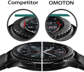 img 1 attached to Накладка из закаленного стекла OMOTON 3 Pack для Samsung Galaxy Watch 46 мм (2018) & Gear S3, совместимая.