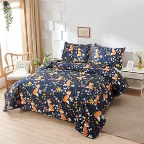 img 4 attached to Size，Boys Bedspread Coverlet Reversible Lightweight