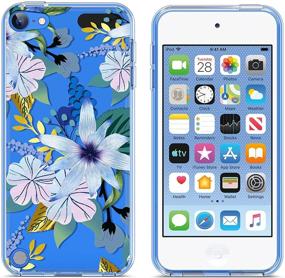 img 3 attached to 📱 ULAK iPod Touch 7/6/5 Clear Case with 2 Screen Protectors - Slim TPU Bumper Hard Case for Latest 2019 Generation with Floral Design