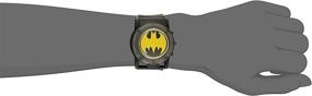 img 2 attached to 🦇 Eye-Catching DC Comics Batman BAT6000SR Kids' Digital Display Quartz Black Watch for Superhero-Inspired Style