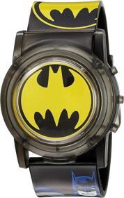 img 4 attached to 🦇 Eye-Catching DC Comics Batman BAT6000SR Kids' Digital Display Quartz Black Watch for Superhero-Inspired Style