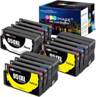 🖨 gpc image remanufactured ink cartridge replacement for hp 950xl 951xl 950 951, compatible with officejet pro 8600 8610 8615 8100 8620 8630 8640 8625 251dw 271dw 276dw printers - black cyan magenta yellow logo