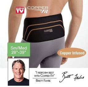 img 2 attached to Copper Fit Back Pro: As Seen On TV Lumbar Support Belt - Small/Medium Size (28"-39") for Effective Compression and Lower Back Relief