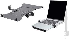 img 2 attached to 💻 Black Laptop Holder Attachment for LCD Desk Mount – Ideal for Work, Home, Office Laptops – Monoprice Workstream Collection