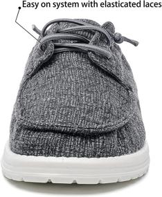 img 2 attached to Men's Betrue Lightweight Loafers: Canvas Comfort for Everyday Wear (BE2010A DR GRY 43)