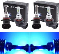 💡 9005/hb3 and 9006/hb4 led headlamp bulb combo package, all-in-one conversion kit, 16000lm 8000k ice blue, 4 bulbs logo