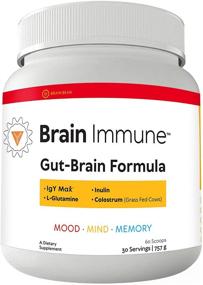 img 4 attached to 🌱 Boost Brain Health and Immunity with Brain Bean Brain-Immune: Advanced Formula for Leaky Gut, Leaky Brain, and Immune Support, featuring Colostrum, L-Glutamine, IgY Max, and Inulin – 30 Servings